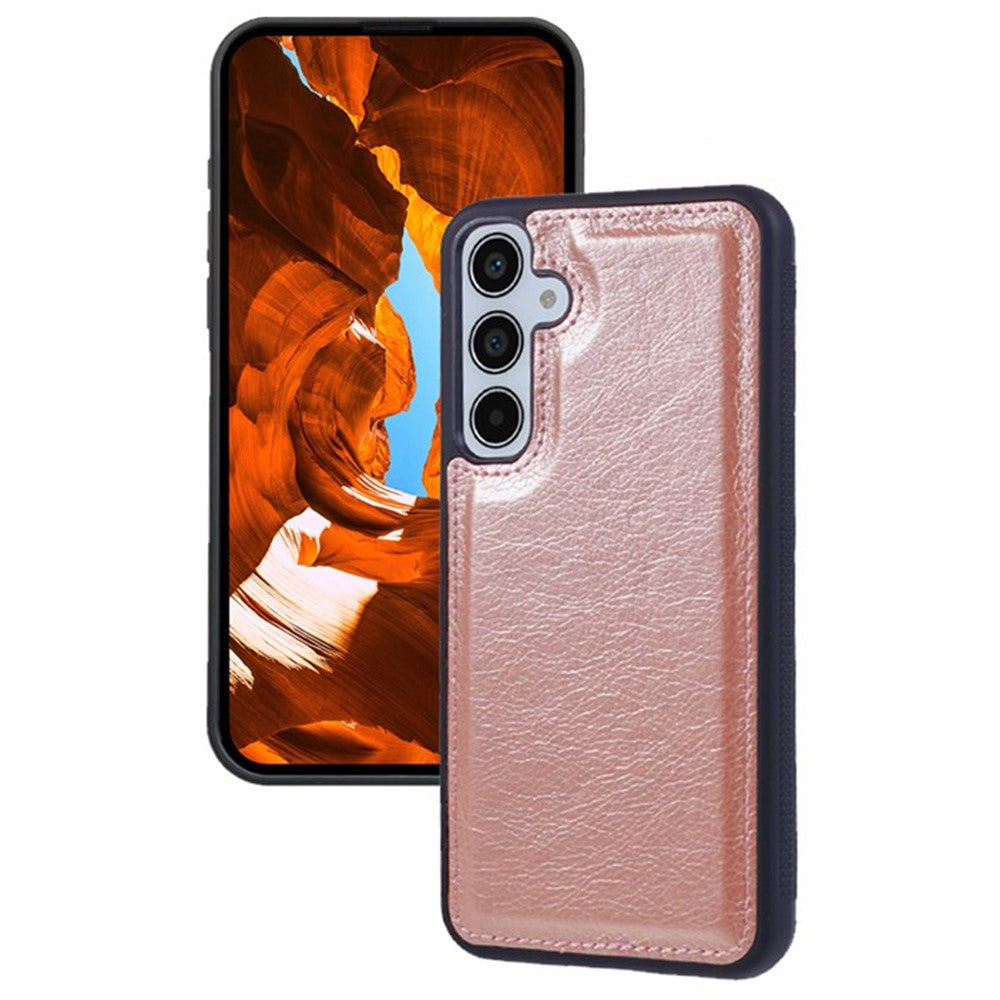 Til Samsung Galaxy A16 5G / A16 4G Cover Kalveskindsstruktur PU Læder Anti-fingeraftryk Bagcover