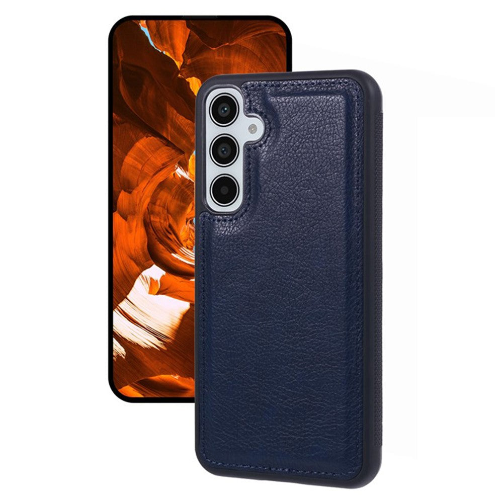Til Samsung Galaxy A16 5G / A16 4G Cover Kalveskindsstruktur PU Læder Anti-fingeraftryk Bagcover
