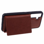 For Samsung Galaxy S25 Case Card Bag Kickstand TPU + PU Phone Cover