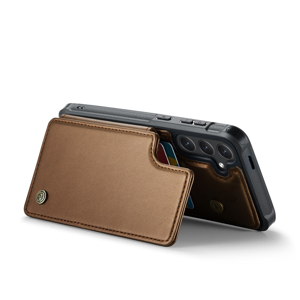 CASEME For Samsung Galaxy S25+ Phone Case C22 Leather Back Cover with RFID Blocking Card Slots