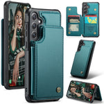 CASEME For Samsung Galaxy S25+ Phone Case C22 Leather Back Cover with RFID Blocking Card Slots