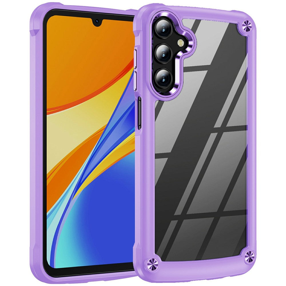 For Samsung Galaxy A26 5G Case Anti-Drop Alloy Lens Frame PC + TPU Phone Cover