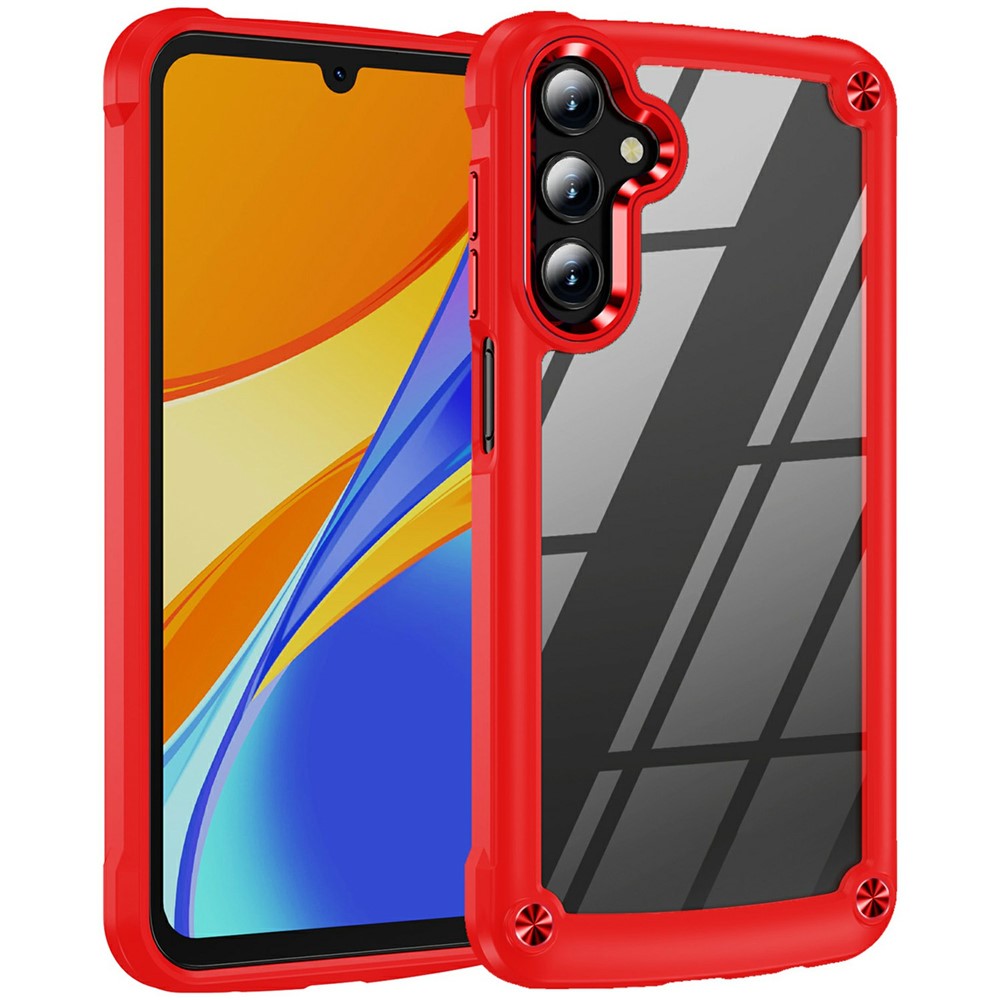 For Samsung Galaxy A26 5G Case Anti-Drop Alloy Lens Frame PC + TPU Phone Cover