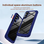 For Samsung Galaxy A37 5G / A36 5G Case Anti-Drop Alloy Lens Frame PC + TPU Phone Cover