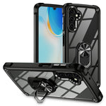 For Samsung Galaxy A26 5G Case Alloy Lens Frame PC + TPU Kickstand Phone Back Cover