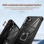 For Samsung Galaxy A26 5G Case Alloy Lens Frame PC + TPU Kickstand Phone Back Cover