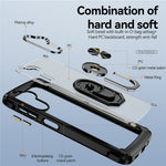 For Samsung Galaxy A26 5G Case Alloy Lens Frame PC + TPU Kickstand Phone Back Cover