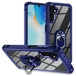 For Samsung Galaxy A26 5G Case Alloy Lens Frame PC + TPU Kickstand Phone Back Cover