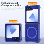 Samsung Galaxy Z Flip7 FE 5G / Z Flip6 5G Magnetiskt Skal TPU + PC Matt mobilskal
