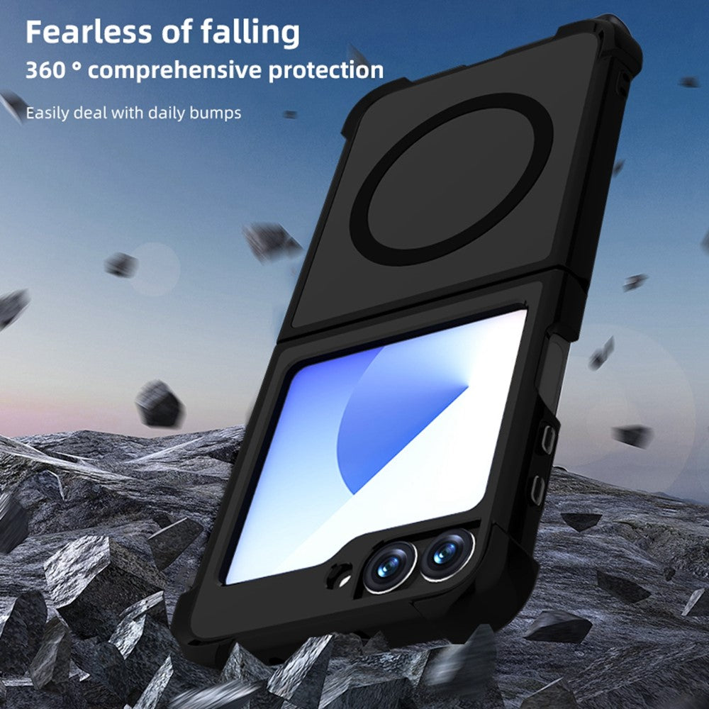 Samsung Galaxy Z Flip7 FE 5G / Z Flip6 5G Magnetiskt Skal TPU + PC Matt mobilskal