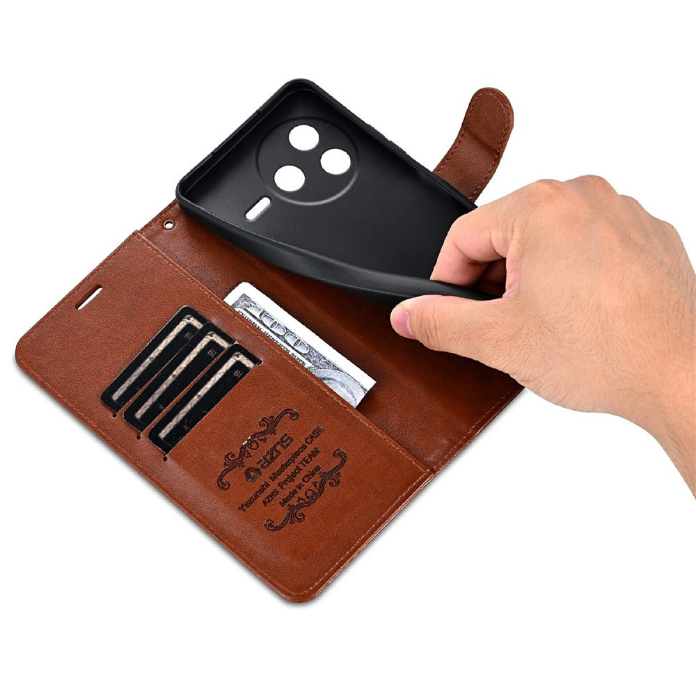 AZNS For Xiaomi Poco F7 Pro 5G / Redmi K80 5G Case Anti-Scratch PU Leather Stand Wallet Phone Cover