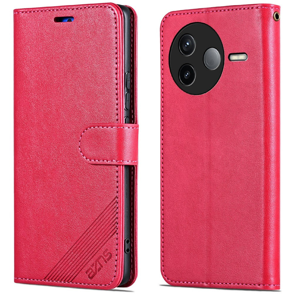 AZNS For Xiaomi Poco F7 Pro 5G / Redmi K80 5G Case Anti-Scratch PU Leather Stand Wallet Phone Cover