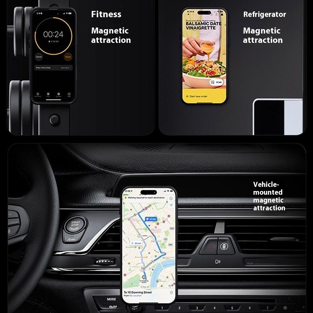Magnetiskt skal för Huawei Mate 70, stativ, kolfiberstruktur, PC + TPU, bakstycke med silikonring