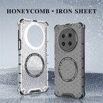 For Huawei Mate 70 Magnetic Case Honeycomb Design TPU + PC Phone Cover