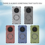 For Huawei Mate 70 Magnetic Case Honeycomb Design TPU + PC Phone Cover
