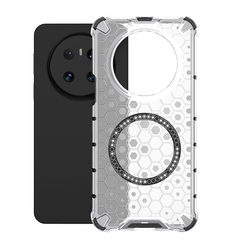 For Huawei Mate 70 Magnetic Case Honeycomb Design TPU + PC Phone Cover