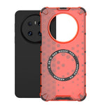 For Huawei Mate 70 Magnetic Case Honeycomb Design TPU + PC Phone Cover