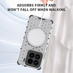 For Xiaomi 15 Magnetic Case Honeycomb Design TPU + PC Phone Cover