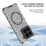 For Xiaomi 15 Magnetic Case Honeycomb Design TPU + PC Phone Cover