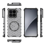For Xiaomi 15 Magnetic Case Honeycomb Design TPU + PC Phone Cover