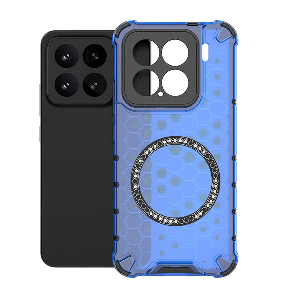 For Xiaomi 15 Magnetic Case Honeycomb Design TPU + PC Phone Cover