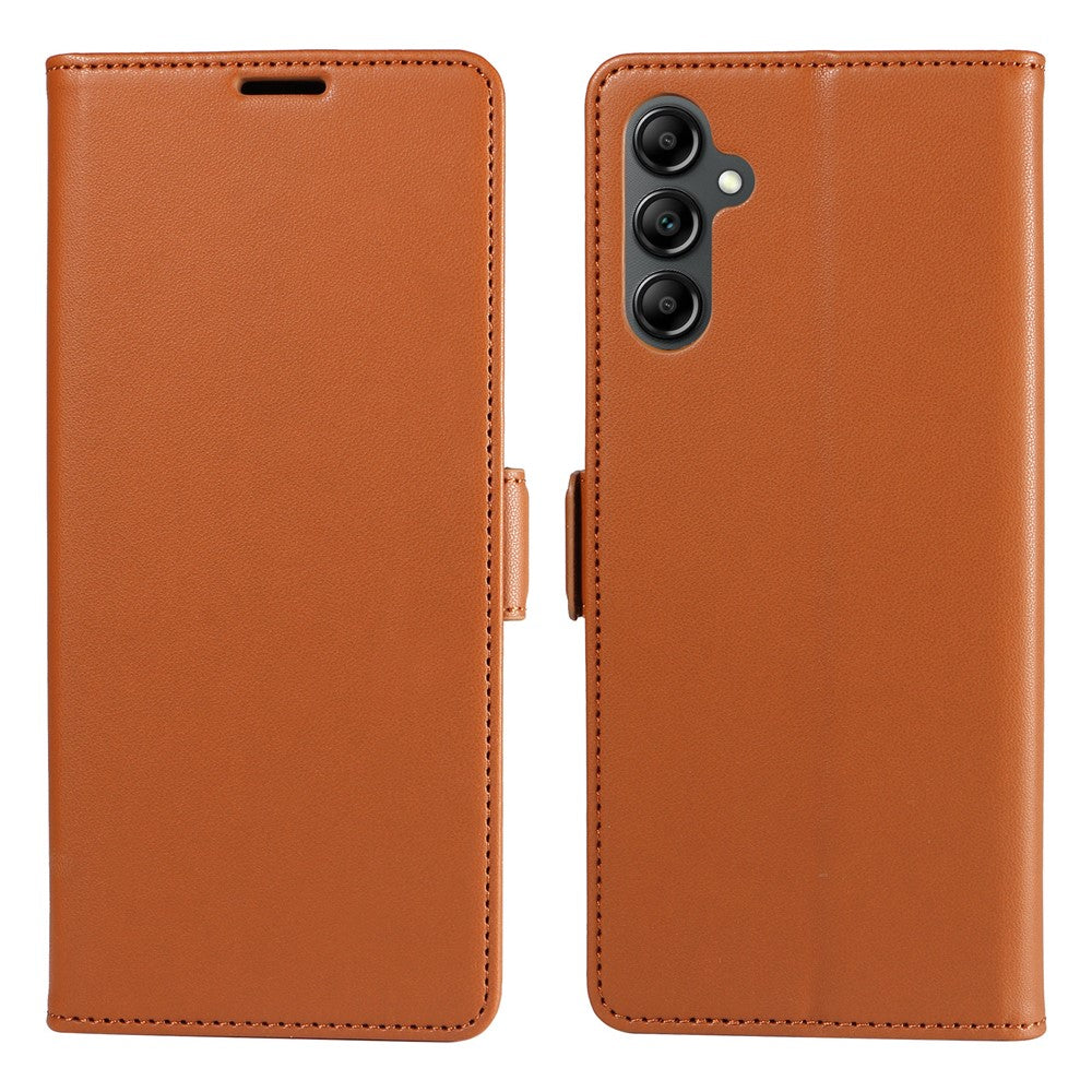 Samsung Galaxy A24 4G (162,1 x 77,6 x 8,3 mm) fodral med magnetisk spänne på sidan, RFID-blockerande läderplånboksfodral