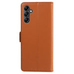 Samsung Galaxy A24 4G (162,1 x 77,6 x 8,3 mm) fodral med magnetisk spänne på sidan, RFID-blockerande läderplånboksfodral