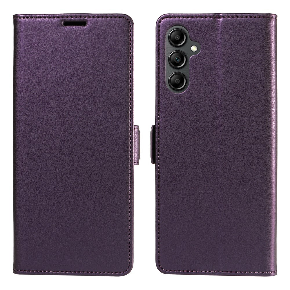 Samsung Galaxy A24 4G (162,1 x 77,6 x 8,3 mm) fodral med magnetisk spänne på sidan, RFID-blockerande läderplånboksfodral