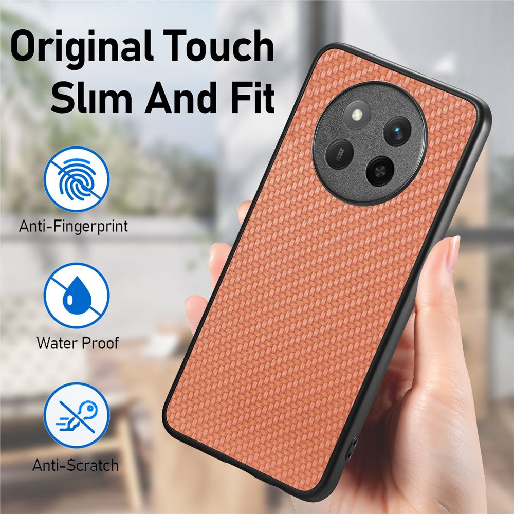 For Honor Magic7 Lite 5G / X9c 5G / X60 Pro 5G Case Carbon Fiber Texture PU Leather + PC + TPU Phone Cover