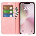 For iPhone 17th / 16th Case Skin Touch Leather Wallet Phone Cover