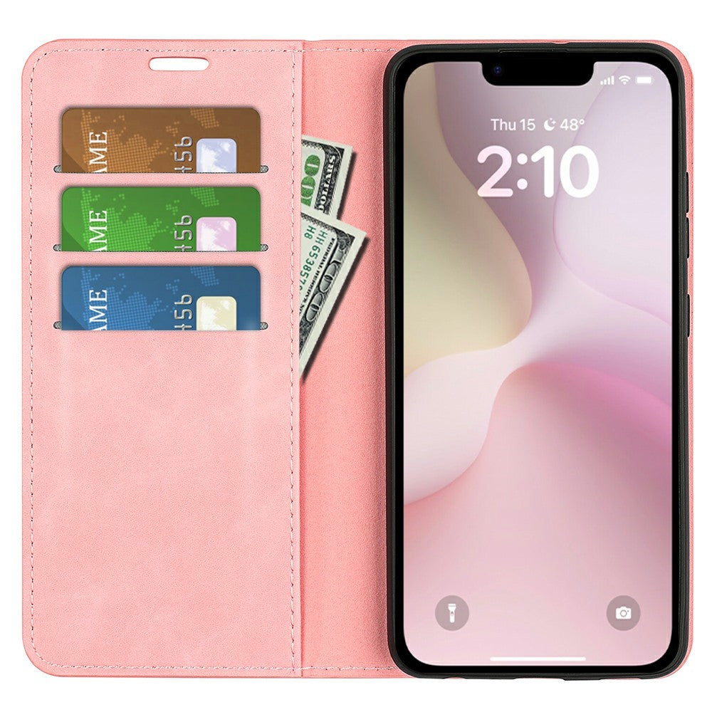 For iPhone 17th / 16th Case Skin Touch Leather Wallet Phone Cover