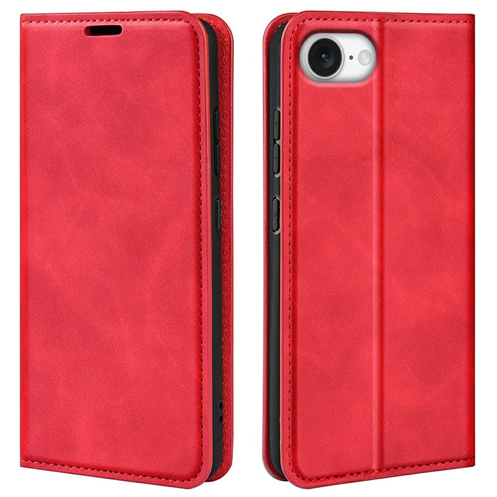 For iPhone 17th / 16th Case Skin Touch Leather Wallet Phone Cover