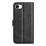 Til iPhone 17e / 16e Stand Cover Ridsefast Kalveskindsstruktur Læder Telefoncover