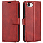 Til iPhone 17e / 16e Stand Cover Ridsefast Kalveskindsstruktur Læder Telefoncover