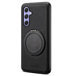 DENIOR A14 For Samsung Galaxy A55 5G Magnetic Case Rotary Kickstand Leather PC TPU Phone Cover