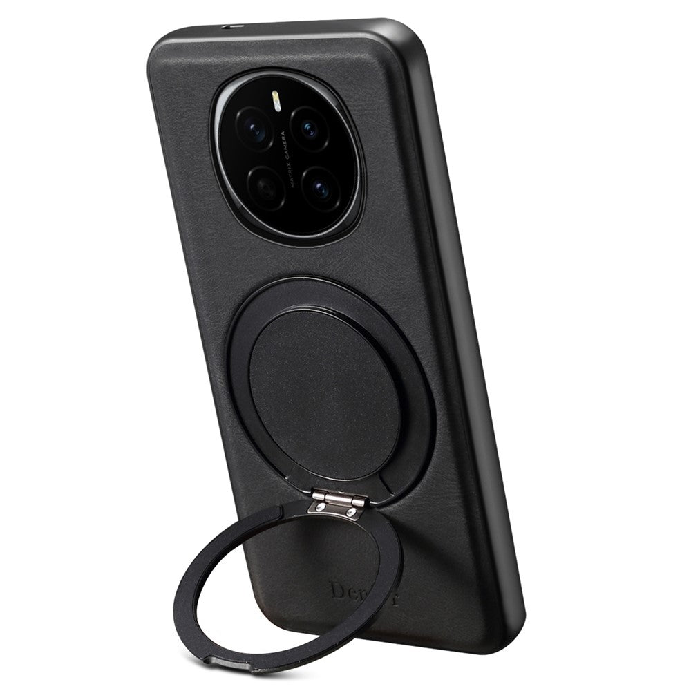 DENIOR A14 For Honor Magic7 5G Magnetic Case Rotary Kickstand Leather PC TPU Phone Cover