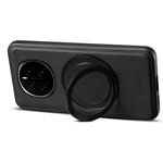 DENIOR A14 For Honor Magic7 5G Magnetic Case Rotary Kickstand Leather PC TPU Phone Cover