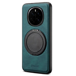DENIOR A14 For Honor Magic7 5G Magnetic Case Rotary Kickstand Leather PC TPU Phone Cover