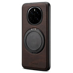 DENIOR A14 For Honor Magic7 5G Magnetic Case Rotary Kickstand Leather PC TPU Phone Cover