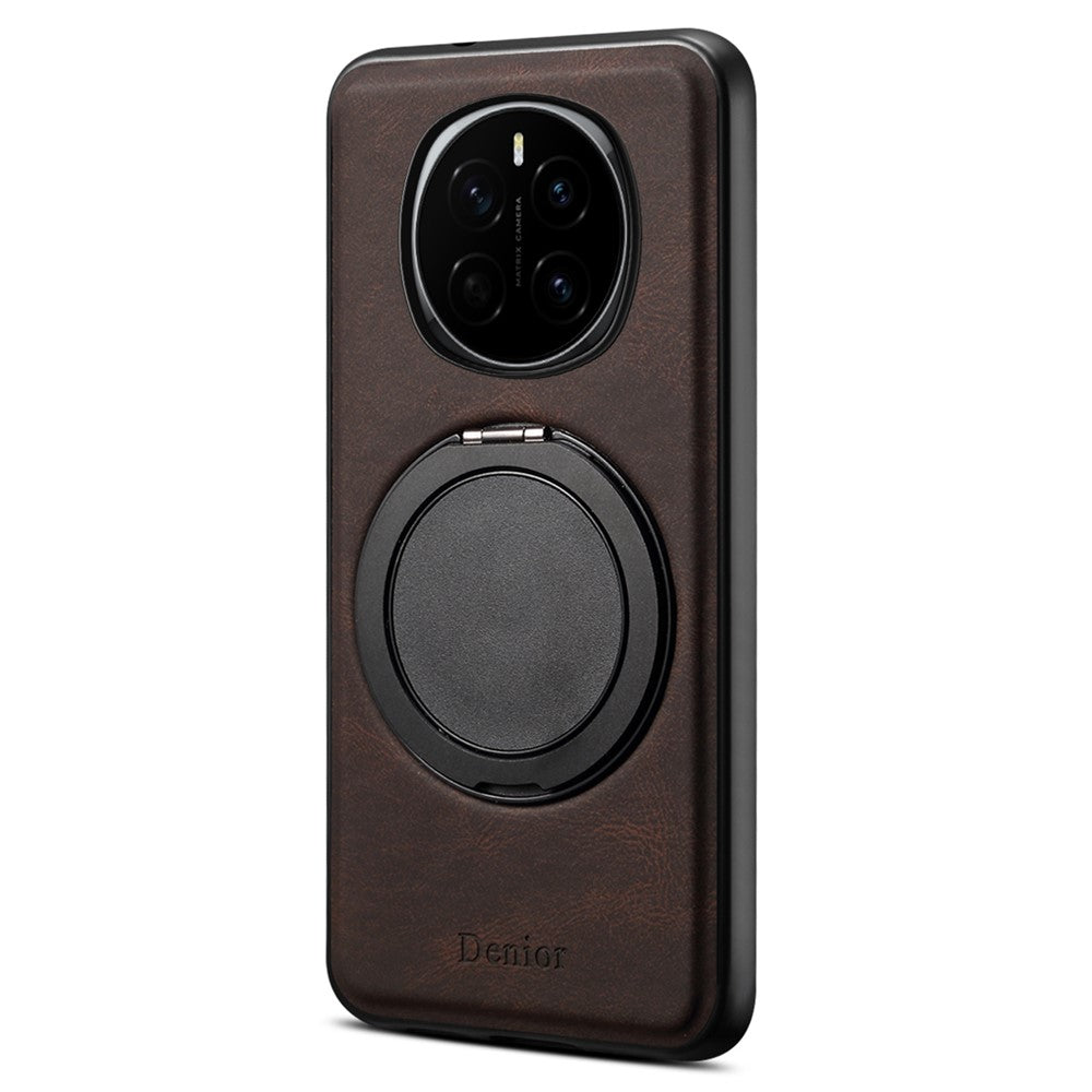 DENIOR A14 For Honor Magic7 5G Magnetic Case Rotary Kickstand Leather PC TPU Phone Cover