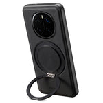 DENIOR A14 For Honor Magic7 Pro 5G Magnetic Case Rotary Kickstand Leather PC TPU Phone Cover