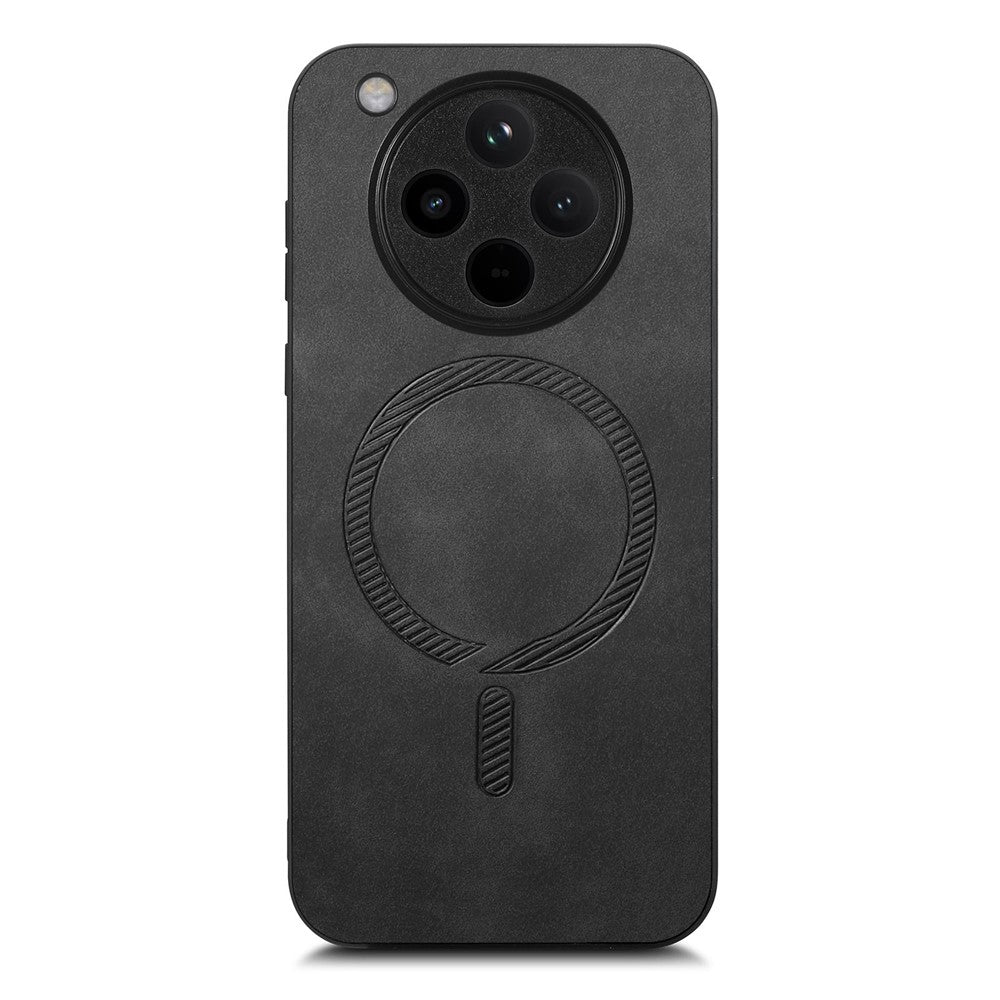 For Oppo Find X8 5G Leather Back Magnetic Case Skin-touch Phone Cover