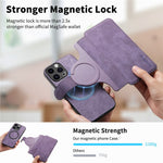 CASENEO For iPhone 14 Pro Max Magnetic Case Detachable Leather Phone Wallet Cover