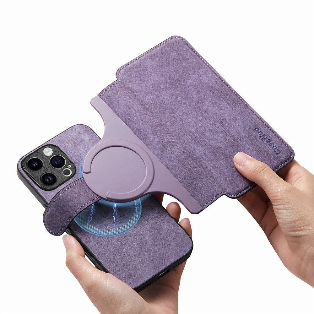 CASENEO For iPhone 14 Pro Max Magnetic Case Detachable Leather Phone Wallet Cover