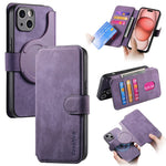 CASENEO For iPhone 14 Plus Magnetic Case  Detachable Leather Phone Wallet Cover
