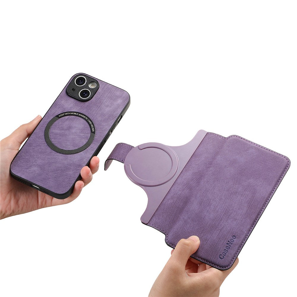 CASENEO For iPhone 14 Plus Magnetic Case  Detachable Leather Phone Wallet Cover