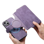 CASENEO For iPhone 14 Plus Magnetic Case  Detachable Leather Phone Wallet Cover