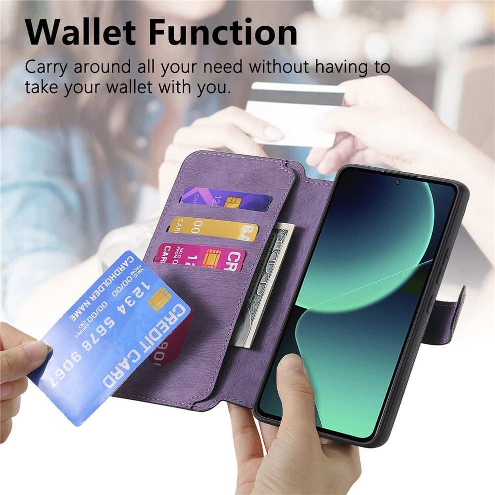 CASENEO For Xiaomi 13T Magnetic Case  Detachable Leather Phone Wallet Cover