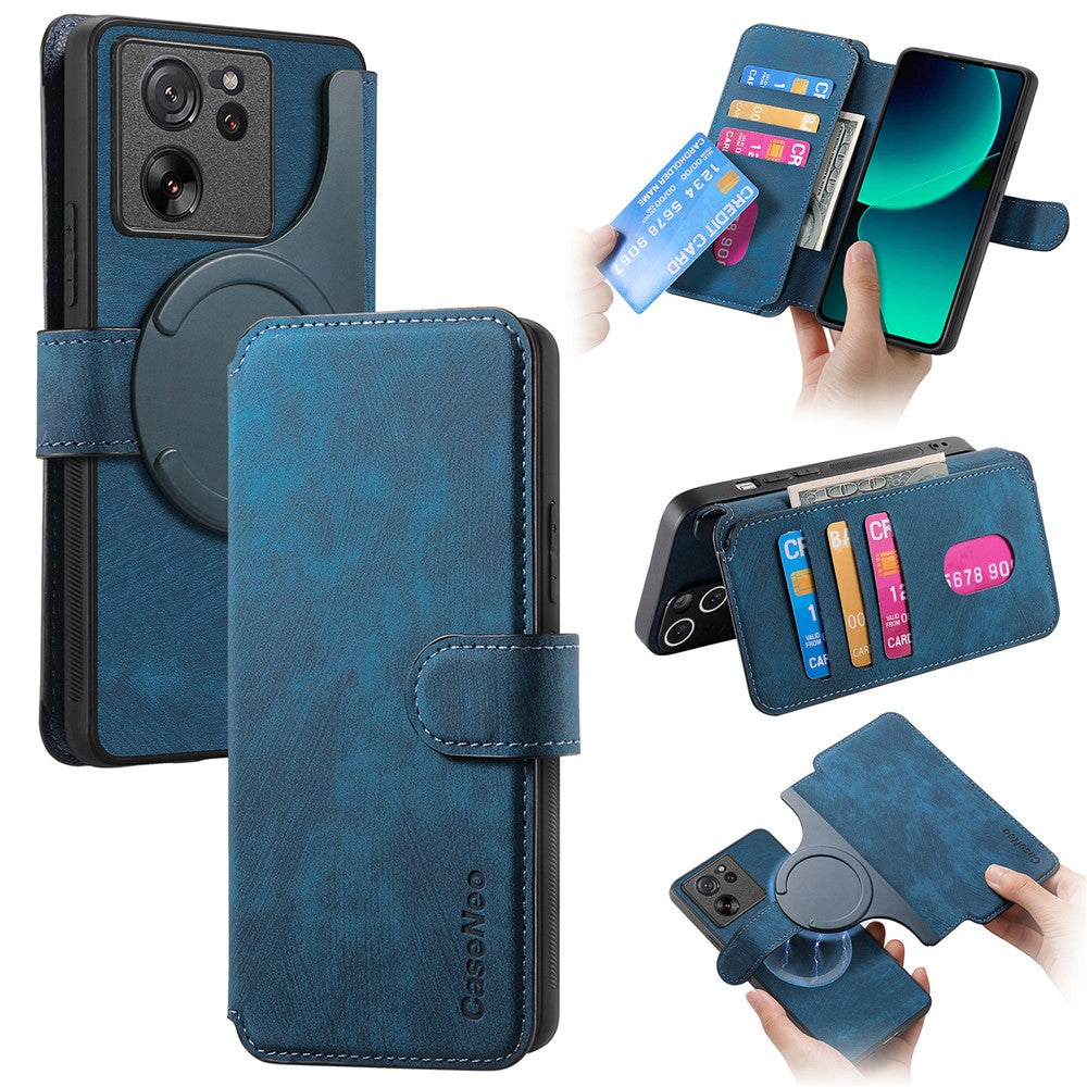 CASENEO For Xiaomi 13T Magnetic Case  Detachable Leather Phone Wallet Cover