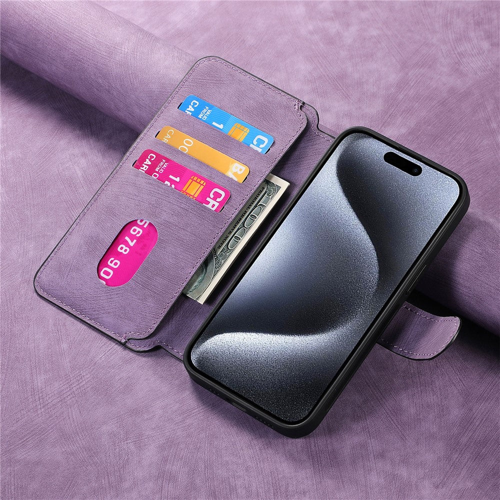 CASENEO For iPhone 15 Pro Max Magnetic Case  Detachable Leather Phone Wallet Cover